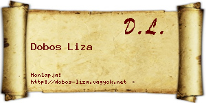 Dobos Liza névjegykártya
