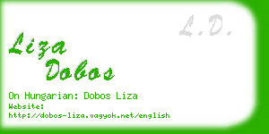 liza dobos business card